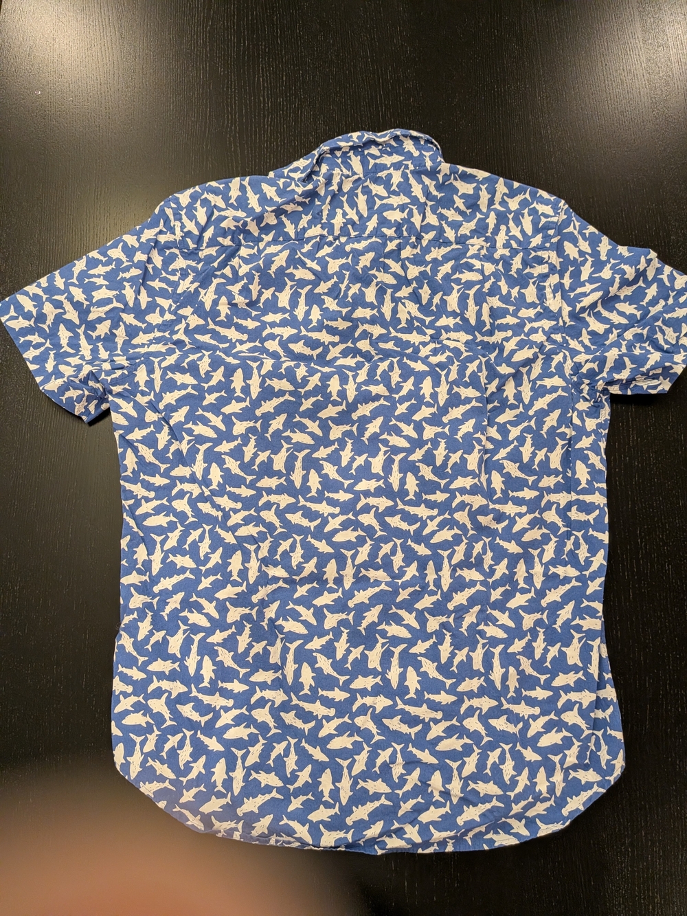 Nautica Blue Shark Print Short Sleeve Shirt - Picture 10 of 10